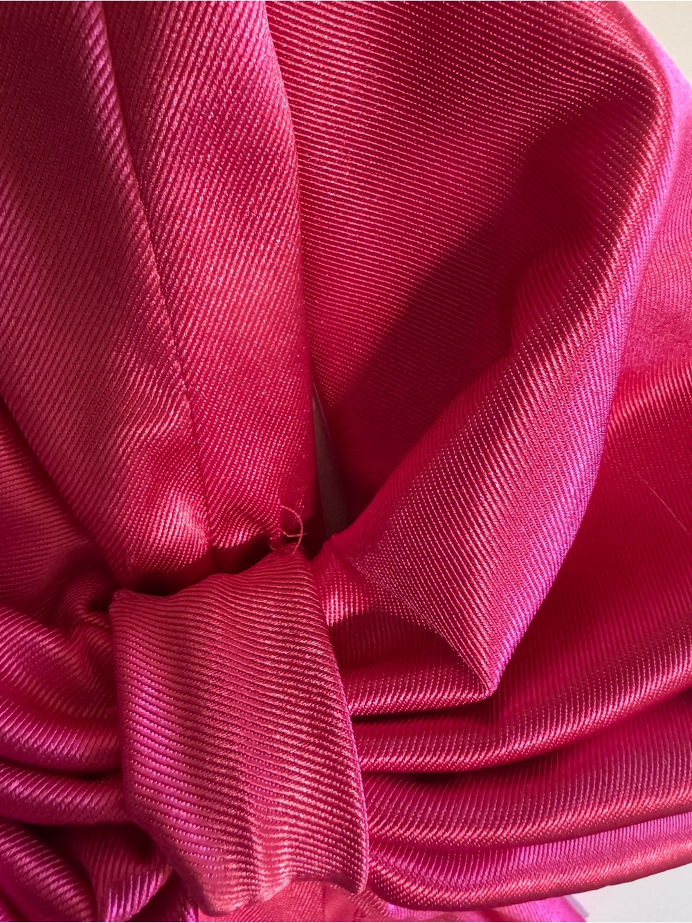ASOS Pink Satin Strapless Mini Dress Bow Detail XS Y2K Party - Picture 14 of 14